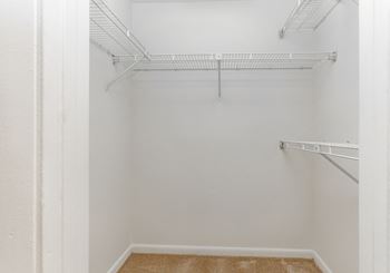 Ample closet storage 